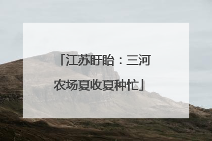 江苏盱眙：三河农场夏收夏种忙