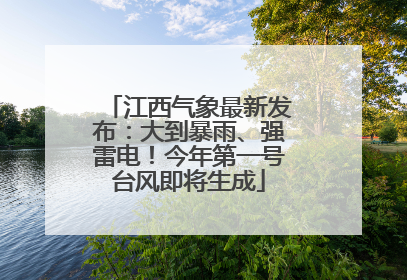 江西气象最新发布：大到暴雨、强雷电！今年第一号台风即将生成