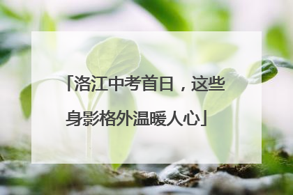 洛江中考首日，这些身影格外温暖人心
