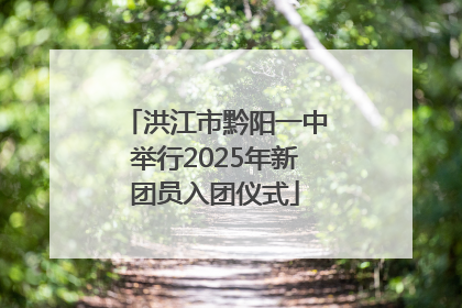 洪江市黔阳一中举行2025年新团员入团仪式