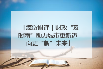海岱财评｜财政“及时雨”助力城市更新迈向更“新”未来