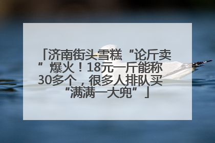 济南街头雪糕“论斤卖”爆火！18元一斤能称30多个，很多人排队买“满满一大兜”