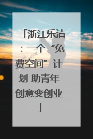 浙江乐清：一个“免费空间”计划 助青年创意变创业