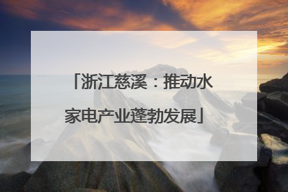 浙江慈溪：推动水家电产业蓬勃发展