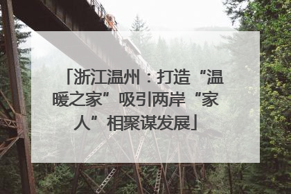 浙江温州：打造“温暖之家”吸引两岸“家人”相聚谋发展