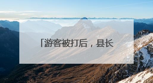 游客被打后，县长开会，全县整治！