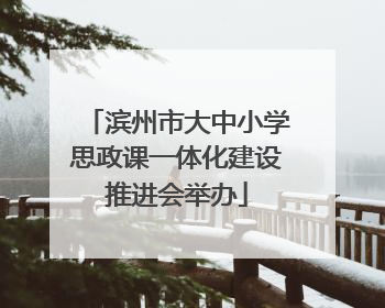 滨州市大中小学思政课一体化建设推进会举办