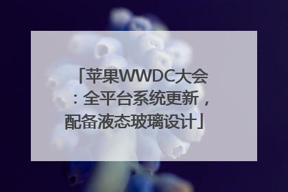 苹果WWDC大会：全平台系统更新，配备液态玻璃设计
