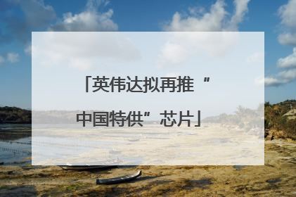 英伟达拟再推“中国特供”芯片
