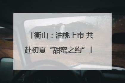 衡山：油桃上市 共赴初夏“甜蜜之约”