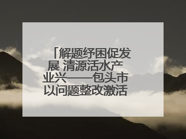 解题纾困促发展 清源活水产业兴——包头市以问题整改激活绿色发展脉动