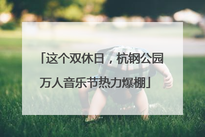这个双休日，杭钢公园万人音乐节热力爆棚