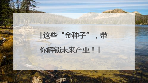 这些“金种子”，带你解锁未来产业！