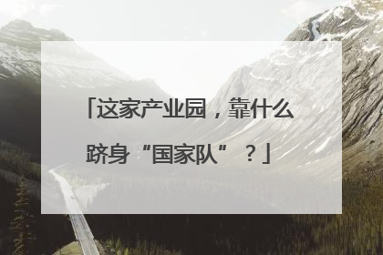 这家产业园，靠什么跻身“国家队”？