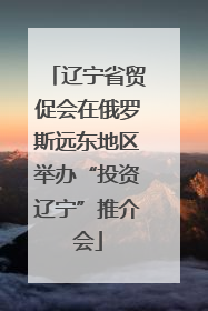 辽宁省贸促会在俄罗斯远东地区举办“投资辽宁”推介会