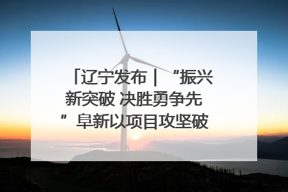 辽宁发布｜“振兴新突破 决胜勇争先”阜新以项目攻坚破解发展瓶颈 经济发展实现良好开局