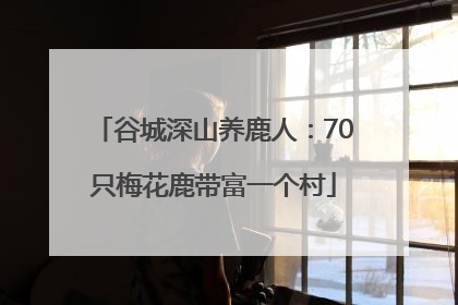 谷城深山养鹿人：70只梅花鹿带富一个村
