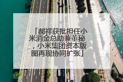 郝祥获批担任小米消金总助兼董秘，小米集团资本版图再现协同扩张