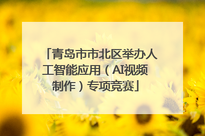 青岛市市北区举办人工智能应用（AI视频制作）专项竞赛