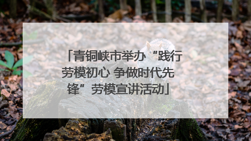 青铜峡市举办“践行劳模初心 争做时代先锋”劳模宣讲活动