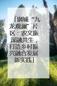 钢城“九龙观澜”片区：农文旅深融共生，打造乡村振兴融合发展新实践