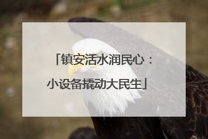 镇安活水润民心：小设备撬动大民生