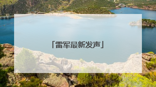雷军最新发声