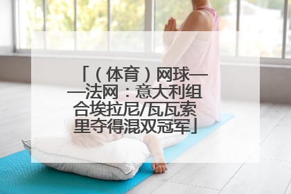 （体育）网球——法网：意大利组合埃拉尼/瓦瓦索里夺得混双冠军