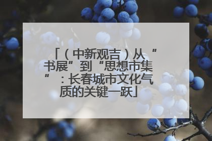 （中新观吉）从“书展”到“思想市集”：长春城市文化气质的关键一跃