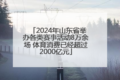 2024年山东省举办各类赛事活动8万余场 体育消费已经超过2000亿元