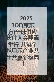 2025 BOE(京东方)全球供应伙伴大会隆重举行 共筑全球显示产业共生共赢新格局