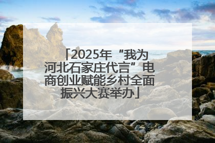 2025年“我为河北石家庄代言”电商创业赋能乡村全面振兴大赛举办