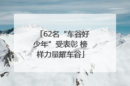 62名“车谷好少年”受表彰 榜样力量耀车谷